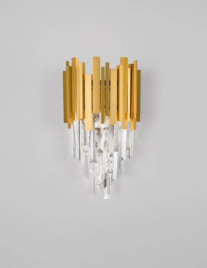 Nova Luce GRANE Wandleuchte E14 2-fach Gold 25x15,5x35cm dimmbar 9050100