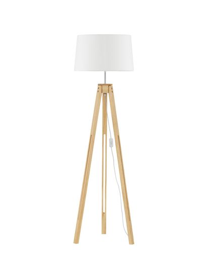 Nova Luce LE ROY Stehlampe E27 Naturholz 145x50cm 9050165