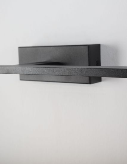 Nova Luce MONDRIAN LED Wandleuchte Schwarz 12W IP44 Warmweiss 41,5x14x6cm 9053122