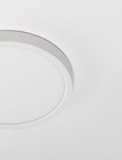 Nova Luce DIXIE LED Deckenleuchte Weiß 18W Steuerbare Lichtfarbe 2,5x22cm 9060186