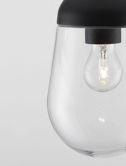 Nova Luce OMIKA Hängeleuchte E27 Grau 12W IP54 15x15x88,5cm dimmbar 9060197