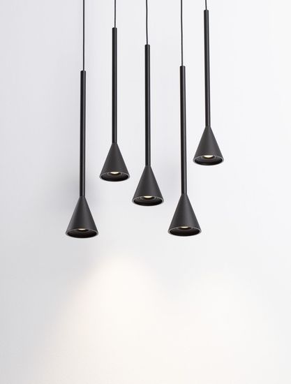 Nova Luce NET LED Pendelleuchte Schwarz 27W Warmweiss 150x35,5cm dimmbar 9060219