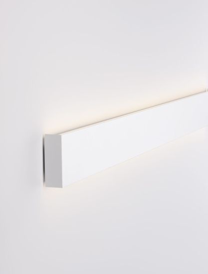 Nova Luce SELINE LED Wandleuchte Weiss 36W Warmweiss 90x2,7x7,5cm 9060914
