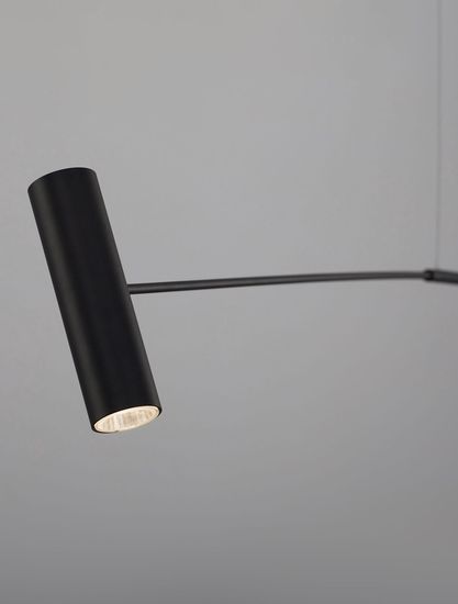 Nova Luce VOICE LED Stehlampe Schwarz 12W Warmweiss 192x12x20-250cm 9061429
