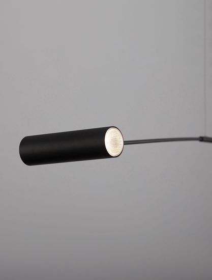 Nova Luce VOICE LED Stehlampe Schwarz 12W Warmweiss 192x12x20-250cm 9061429
