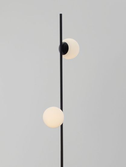 Nova Luce NUVOLE LED Stehlampe Schwarz 16W Warmweiss 28,5x25x169,5cm 9061437