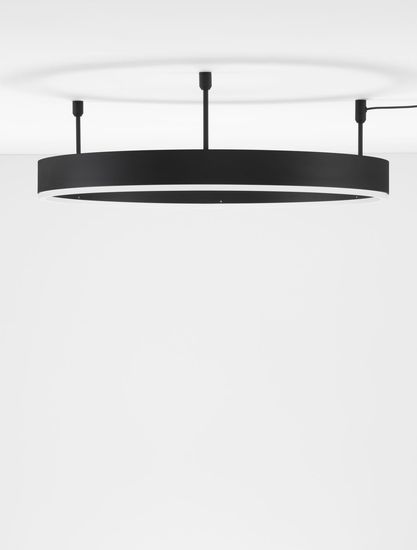 Nova Luce MOTIF LED Deckenleuchte Schwarz 46W Warmweiss 60x1,2x18cm dimmbar 9063601