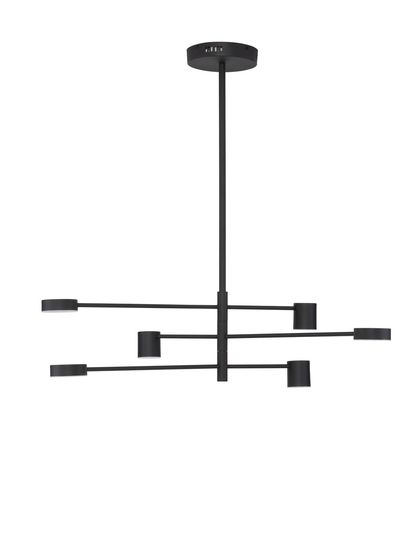 Nova Luce NORDIK LED Pendelleuchte Schwarz 28W Warmweiss 95x100cm dimmbar 9080121