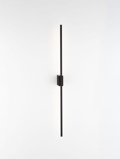 Nova Luce TIEN LED Wandleuchte Schwarz 15W IP44 Warmweiss 1,5x8,3x90cm 9081100