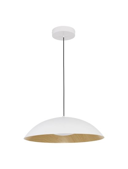 Nova Luce GLIM LED Pendelleuchte Weiß 42W Warmweiss 120x58cm dimmbar 9081280