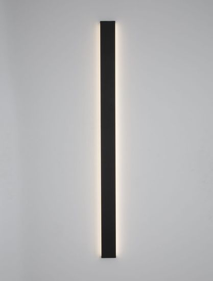 Nova Luce SELINE LED Wandleuchte Schwarz 44W Warmweiss 120x2,7x7,5cm 9081400