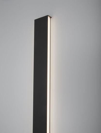 Nova Luce SELINE LED Wandleuchte Schwarz 44W Warmweiss 120x2,7x7,5cm 9081400