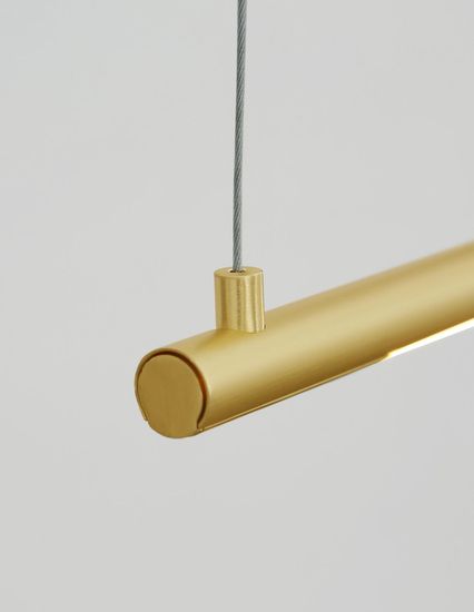 Nova Luce ELETTRA LED Pendelleuchte Messing 20W Warmweiss 120x7x150cm 9088102
