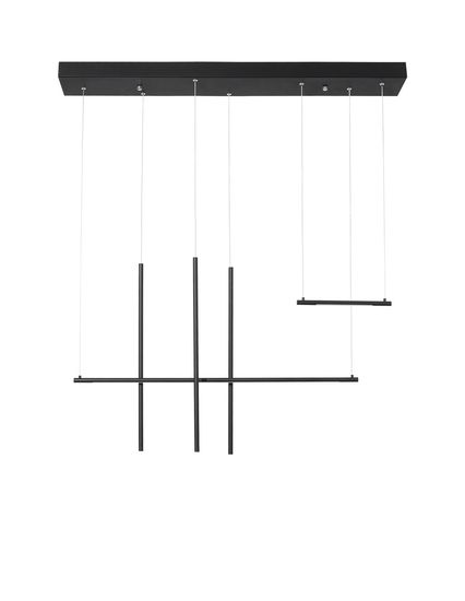 Nova Luce ELETTRA LED Pendelleuchte Schwarz 20W Warmweiss 110x15x200cm 9088105