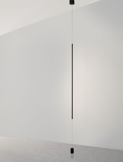 Nova Luce ELETTRA LED Pendelleuchte Schwarz 20W Warmweiss 300x7cm 9088109