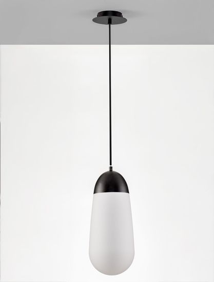 Nova Luce BLAKY Pendelleuchte E14 Schwarz 246x18cm dimmbar 9092824
