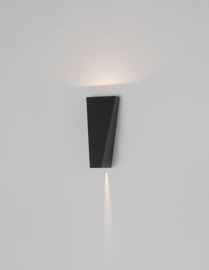 Nova Luce VEIRO LED Wandleuchte Anthrazit 6W IP65 Warmweiss 9x9,3x20,5cm 9104835