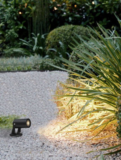 Nova Luce DESTRY Wandleuchte GU10 Schwarz 10W IP54 5,5x9,5x11,5cm dimmbar 9136184