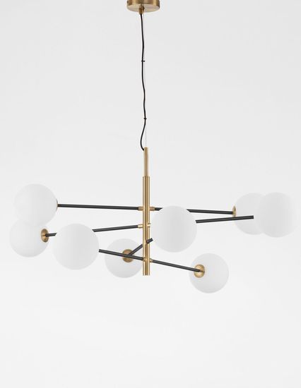Nova Luce VITRA Pendelleuchte G9 8-fach Gold 120x103x145cm dimmbar 9143308
