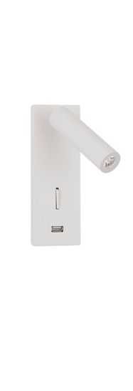 Nova Luce FUSE LED Wandleuchte Weiß 3W Warmweiss 6x12,3x18cm 9170101
