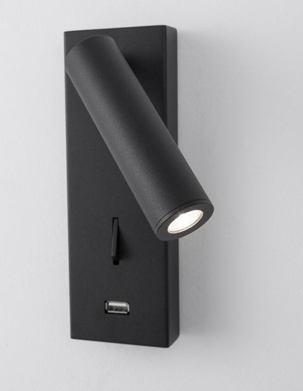 Nova Luce FUSE LED Wandleuchte Schwarz 3W Warmweiss 6x12,3x18cm 9170102