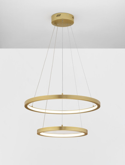 Nova Luce EMPATIA LED Pendelleuchte Messing 60W Warmweiss 120x60cm dimmbar 9172866