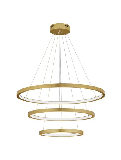 Nova Luce EMPATIA LED Pendelleuchte Messing 108W Warmweiss 150x80cm dimmbar 9172869