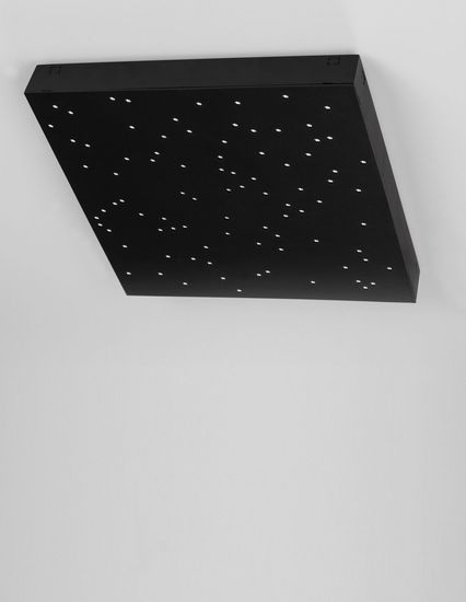 Nova Luce CIELO LED Deckenleuchte Schwarz 8W Steuerbare Lichtfarbe 30x30x4cm dimmbar 9180382