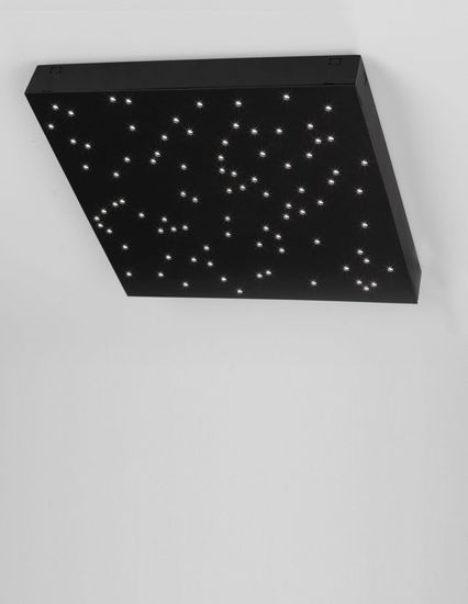 Nova Luce CIELO LED Deckenleuchte Schwarz 8W Steuerbare Lichtfarbe 30x30x4cm dimmbar 9180382