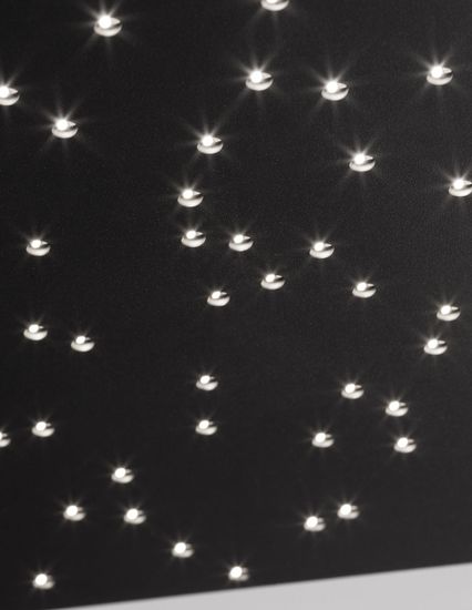Nova Luce CIELO LED Deckenleuchte Schwarz 8W Steuerbare Lichtfarbe 30x30x4cm dimmbar 9180382