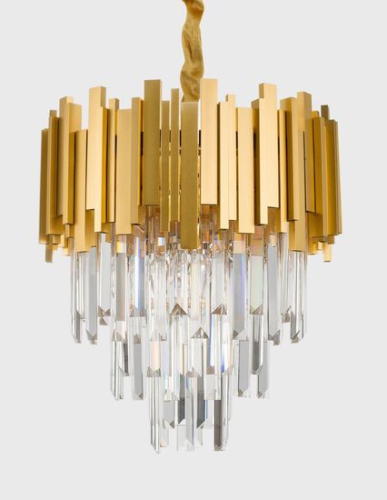 Nova Luce GRANE Pendelleuchte E14 4-fach Gold 120x40cm dimmbar 9181100