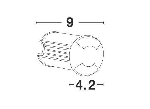 Nova Luce BANG LED Bodeneinbauleuchte Nickel 1W IP67 Warmweiss 4,2x4,2x9cm 9203112