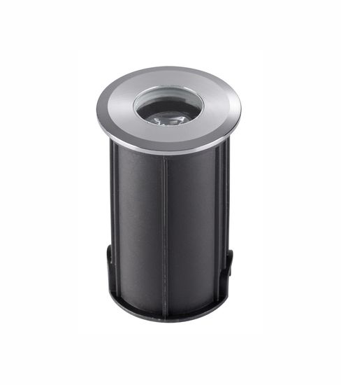 Nova Luce BANG LED Bodeneinbauleuchte Nickel 1W IP67 Warmweiss 4,2x4,2x7cm 9203113