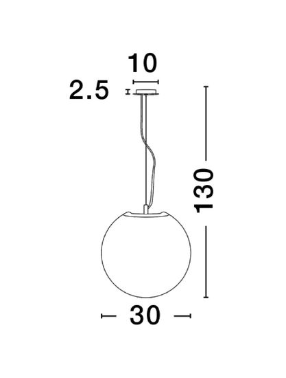 Nova Luce NEVOSO Pendelleuchte E27 Weiß 130x30cm dimmbar 920421
