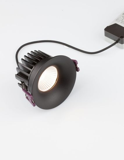 Nova Luce BLADE LED Einbauspots Schwarz 12W IP65 Warmweiss 8,5x8,5x5,4cm 9232120