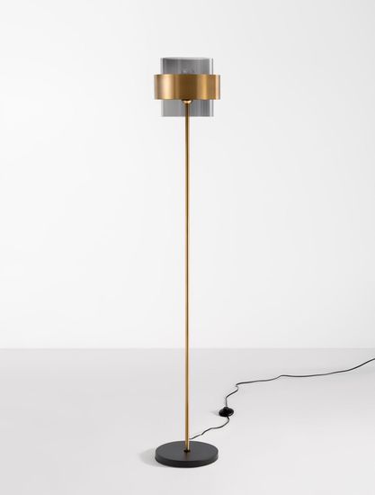 Nova Luce SIANNA Stehlampe E27 Gold 154x25cm 9236410