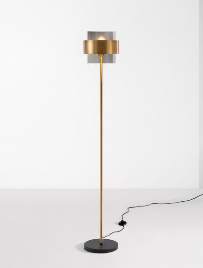 Nova Luce SIANNA Stehlampe E27 Gold 154x25cm 9236410