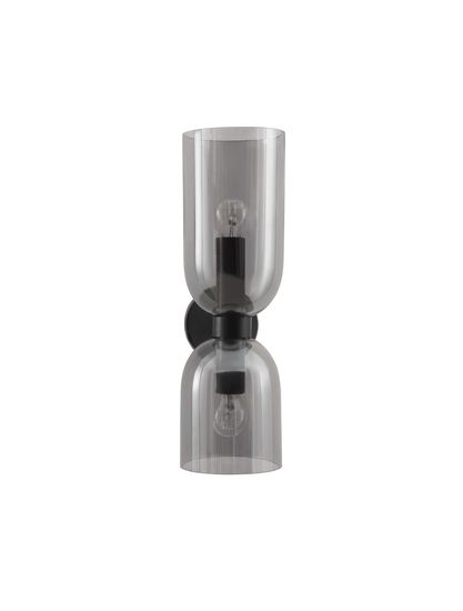 Nova Luce PALMER Wandleuchte E14 2-fach Schwarz 11,5x16,5x37,5cm dimmbar 9241110