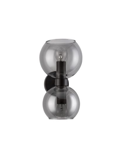 Nova Luce PALMER Wandleuchte E14 2-fach Schwarz 15x18,5x25,5cm dimmbar 9241120