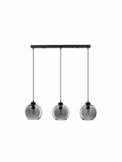 Nova Luce PALMER Pendelleuchte E27 3-fach Schwarz 84x17,4x145cm dimmbar 9241150