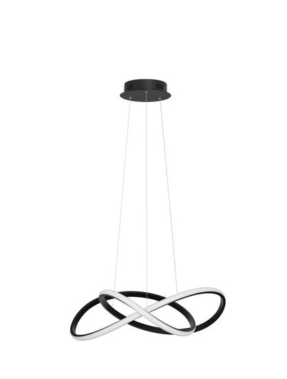 Nova Luce AMARA LED Pendelleuchte Schwarz 28W Warmweiss 120x56cm 9248107