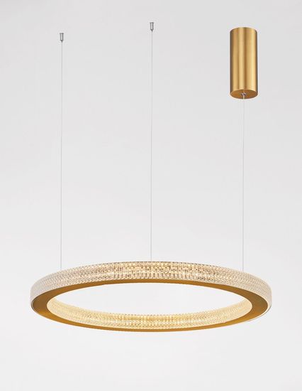 Nova Luce FIORE LED Pendelleuchte Gold 60W Warmweiss 120x60cm dimmbar 9285610