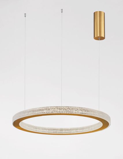 Nova Luce FIORE LED Pendelleuchte Gold 60W Warmweiss 120x60cm dimmbar 9285610