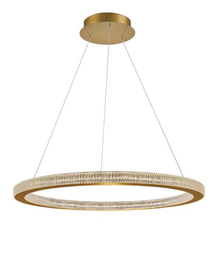 Nova Luce FIORE LED Pendelleuchte Gold 80W Warmweiss 120x80cm dimmbar 9285810