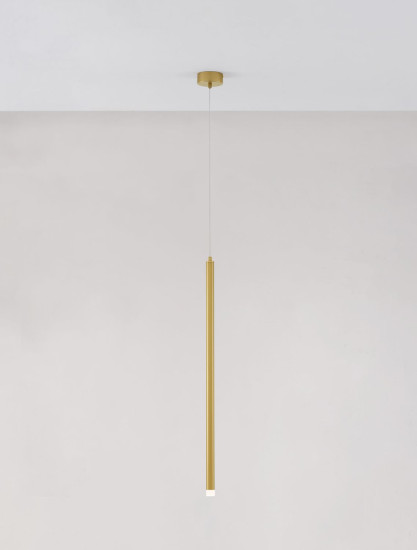 Nova Luce TRIMLE LED Pendelleuchte Gold 3W Warmweiss 150x2,5cm 9287919