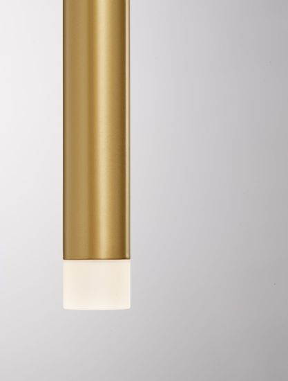 Nova Luce TRIMLE LED Pendelleuchte Gold 3W Warmweiss 150x2,5cm 9287919