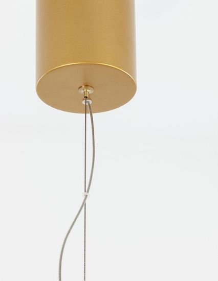 Nova Luce SOLE LED Pendelleuchte Gold 18W Warmweiss 330x80cm 9288080