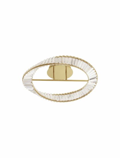 Nova Luce AURELIA LED Deckenleuchte Gold 35W Neutralweiss 15x60cm dimmbar 9333060