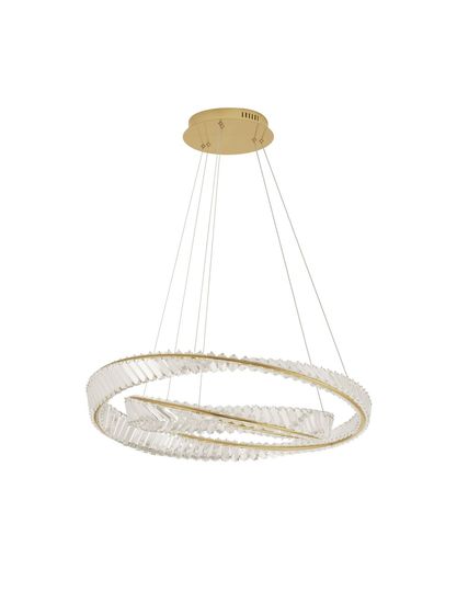 Nova Luce AURELIA LED Pendelleuchte Gold 72W Neutralweiss 150x80cm dimmbar 9333063