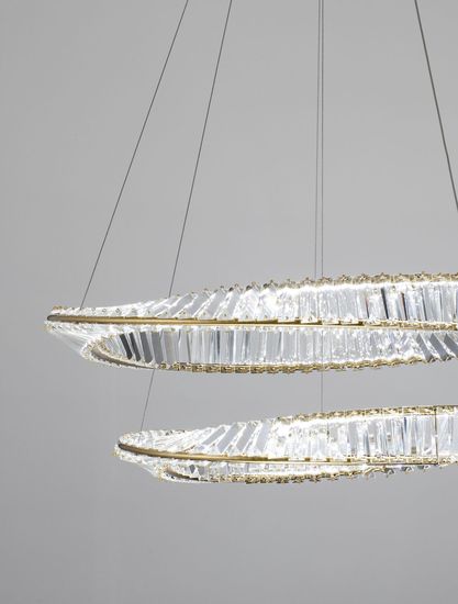 Nova Luce AURELIA LED Pendelleuchte Gold 72W Neutralweiss 150x80cm dimmbar 9333063
